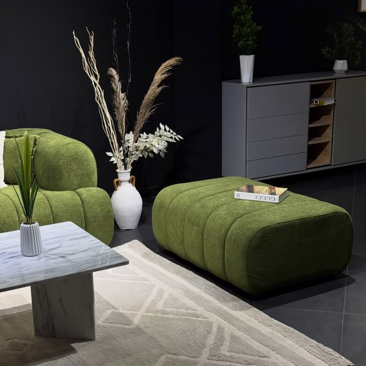 Luxury Ribbed Velvet Sectional Sofa