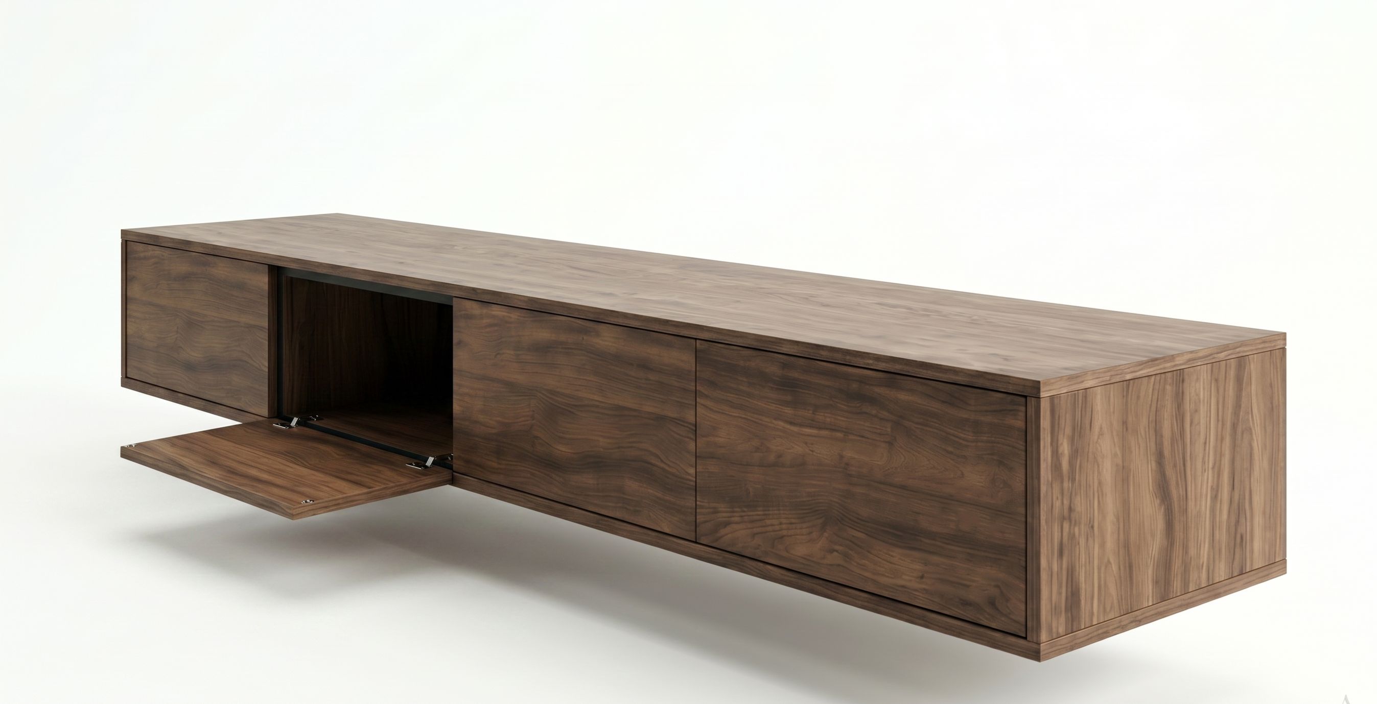 Modern Wall-Mounted TV Unit living room setup