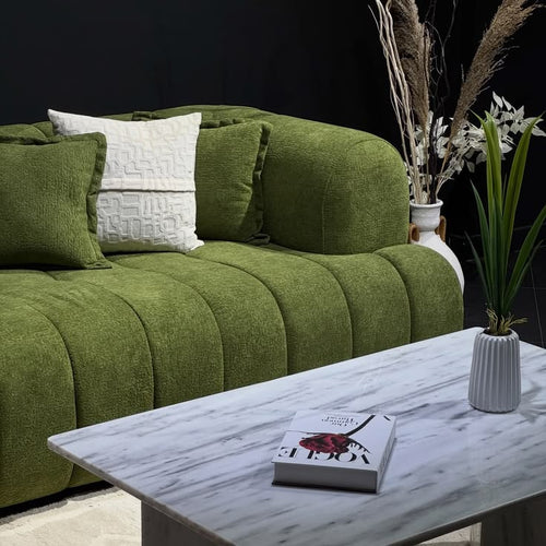 Luxury Ribbed Velvet Sectional Sofa